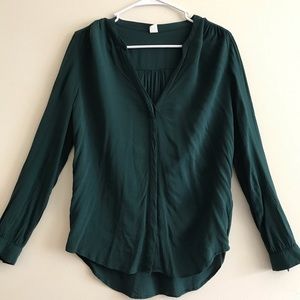 Dark green blouse